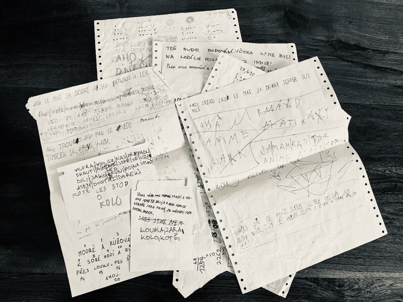 Část zachráněných telegramů, některé jsou opravdu vtipné a už je přepisujeme pro založení do kroniky